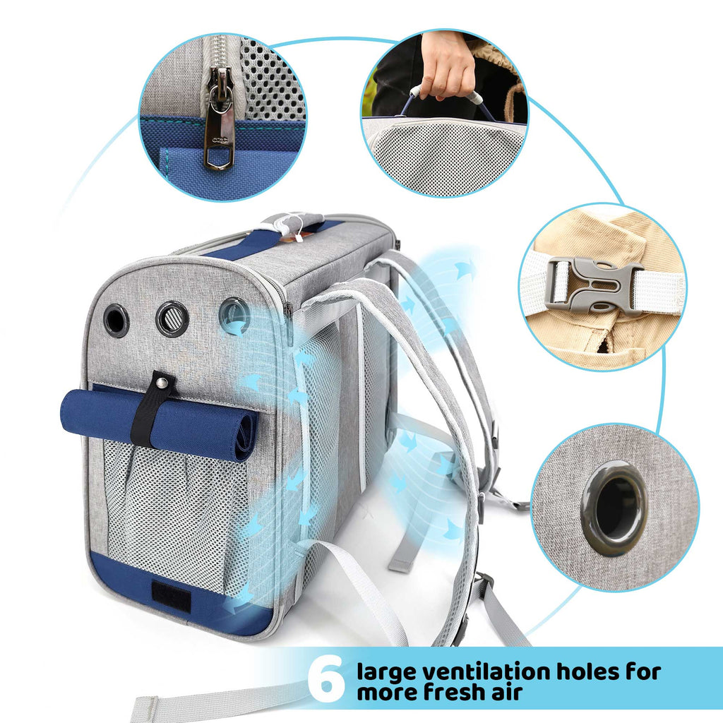 Stylish And Spacious Foldable Soft Pet Carrier For Dogs And Cats