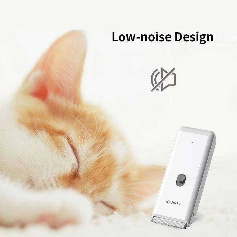 Dog Hair Clipper Electric Pet Hair Trimmer Low Noise Shaver For Dog Cats Cordless Rechargeable Professional Pet Grooming Tools