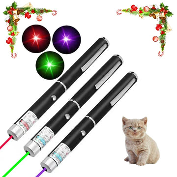 2-in-1 Mini Laser Pointer LED Pet Toy